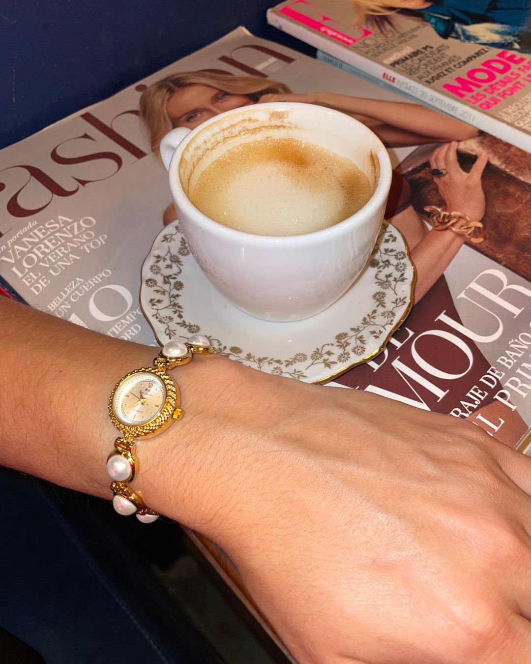 Montre Perlée